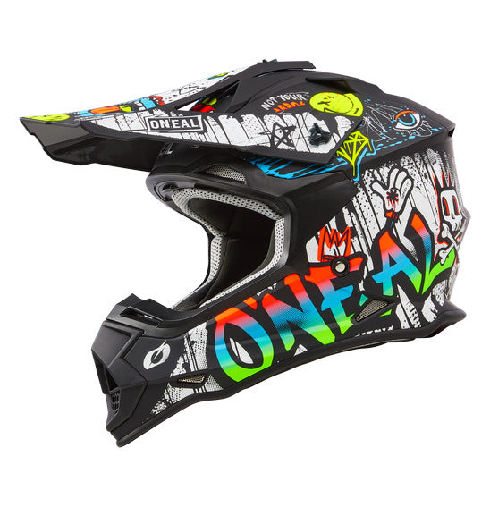 O'Neal 2024 2SRS RANCID Helmet - Black/White