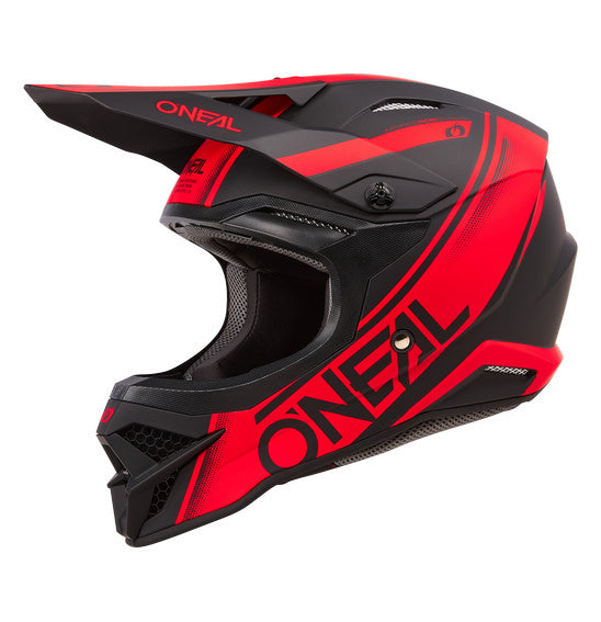O'Neal 2024 3SRS RACEWEAR Helmet - Black/Red
