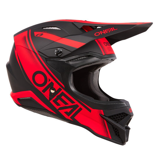 O'Neal 2024 3SRS RACEWEAR Helmet - Black/Red