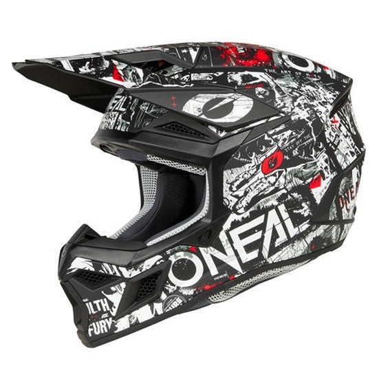 O'Neal 2025 3SRS ATTACK Helmet - Black/White